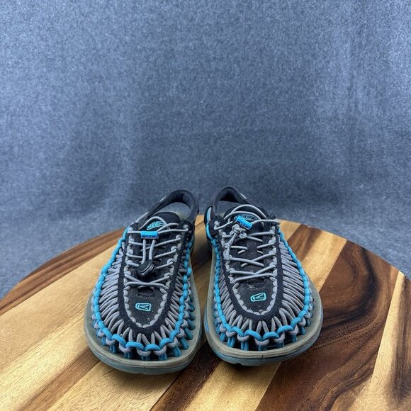 Keen Uneek Mens Size 8 Blue Water River Paracord Bungee Sandals 1013085 - Picture 3 of 10